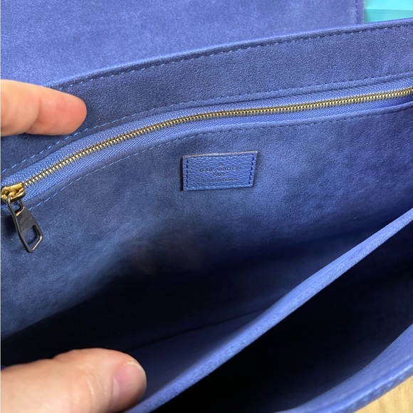 NWOT Louis Vuitton Periwinkle Blue Monogram Empreinte Leather St Germain Bag - Picture 13 of 16